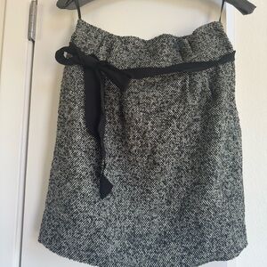 Kate Spade Black and White Tweed Skirt
